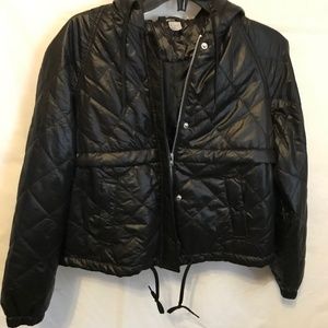 Black H&M Divided Wind Breaker Jacket Size S